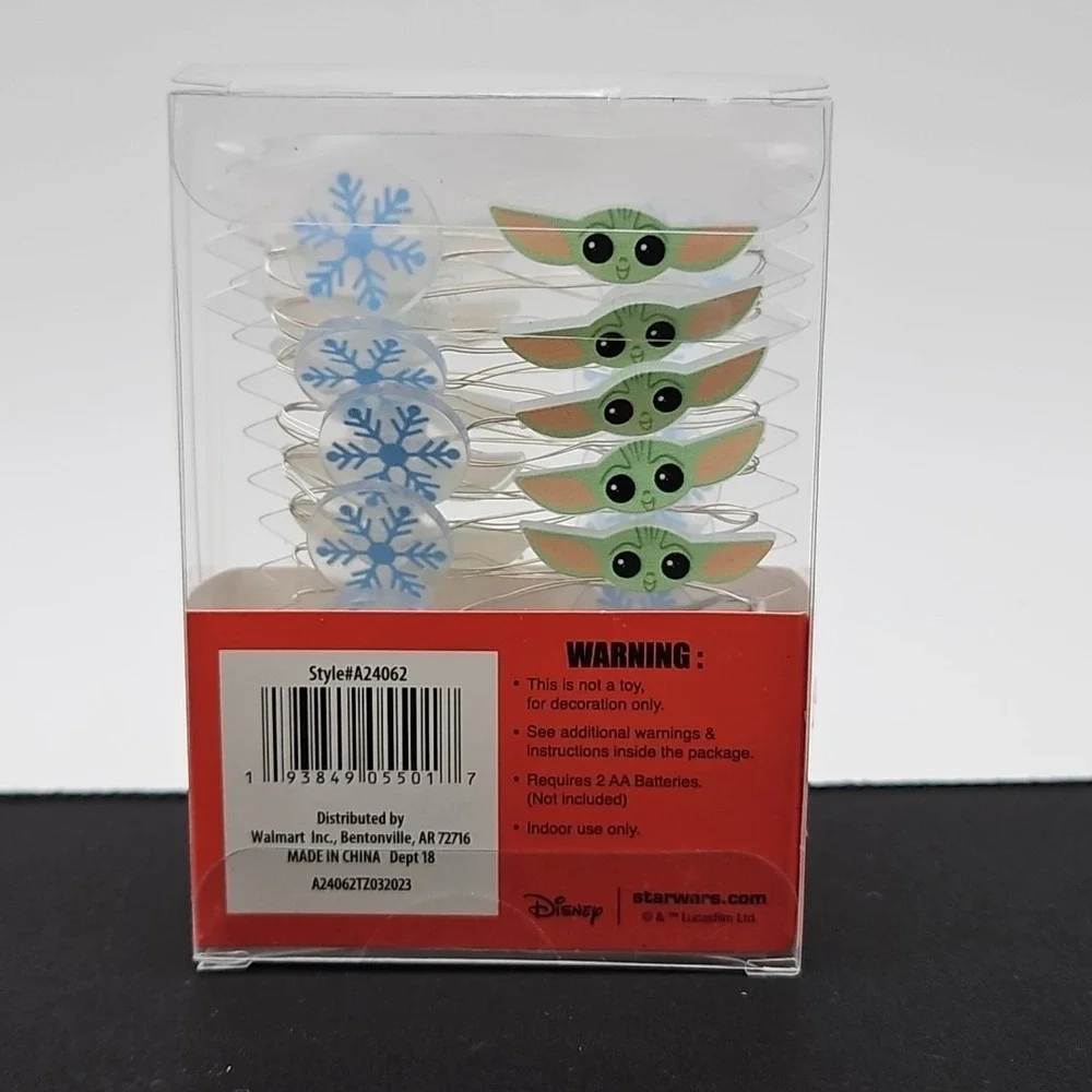 Star Wars The Mandalorian‎ Baby Yoda Mini String Lights 20 LED Lights New
